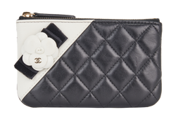 Chanel Quilted Zip Wallet, Leather, Black, 23743314(2017), B/DB,3*